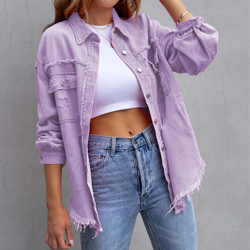 Lucie™ - Elegant Denim Jacket