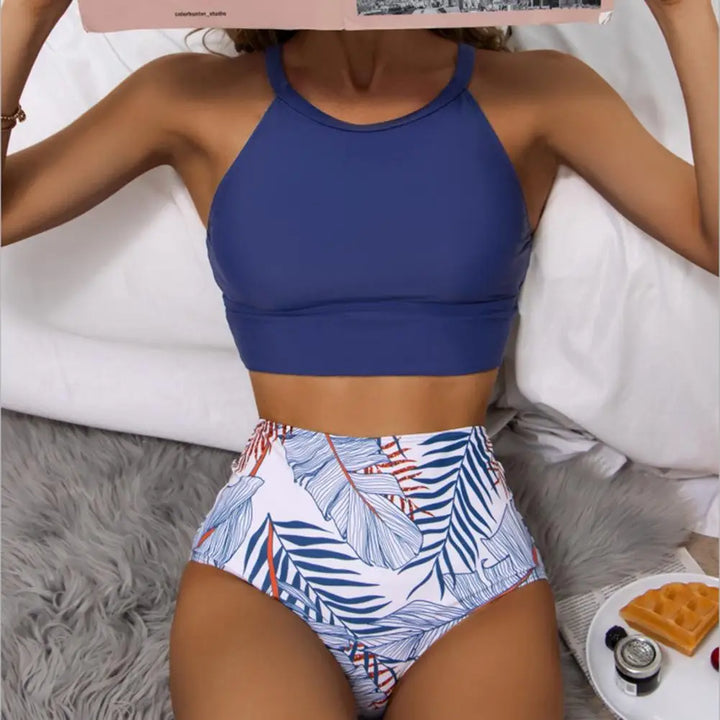 Edith - Elegant Bikini Sets with Floral Print and High Waist