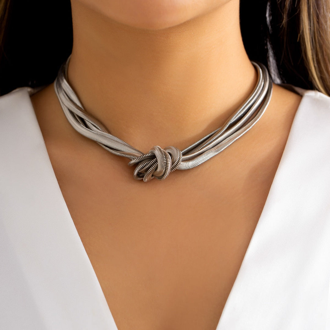 Eliana - Collier à bouton tendance et élégant pour femmes