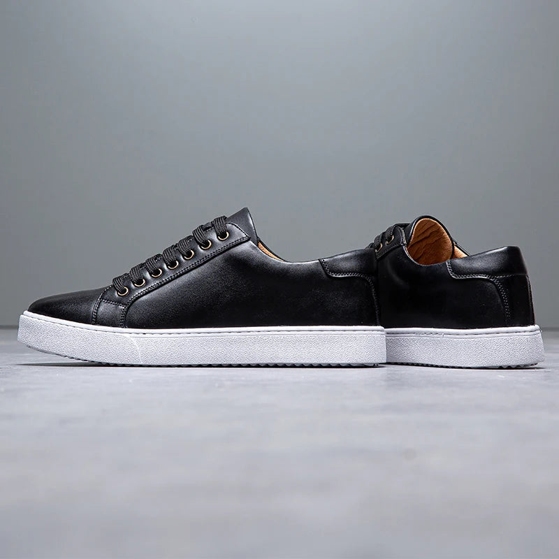 David™ - Baskets en cuir pour homme