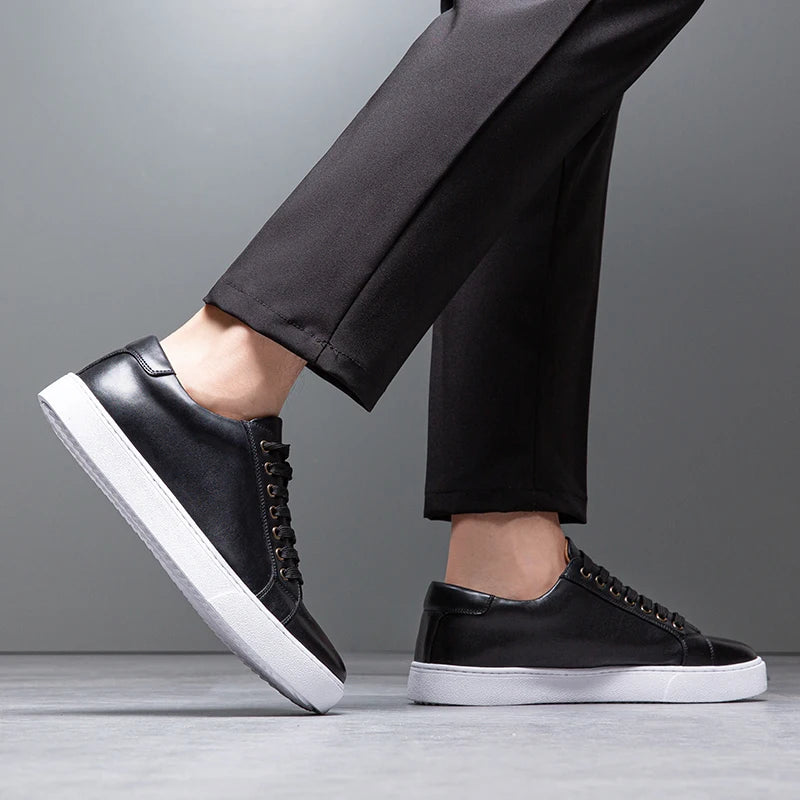 David™ - Baskets en cuir pour homme