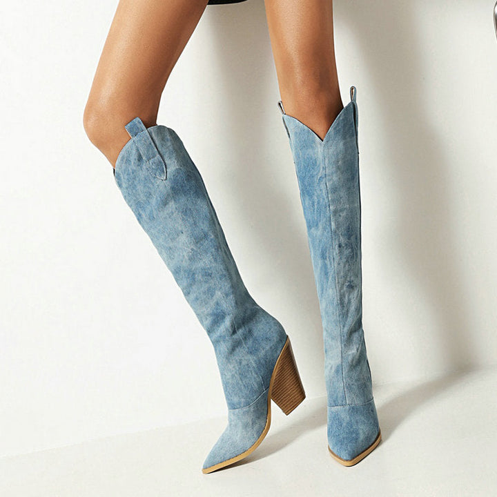 Ena - Trendy Knee-High Boots for a Stylish Look
