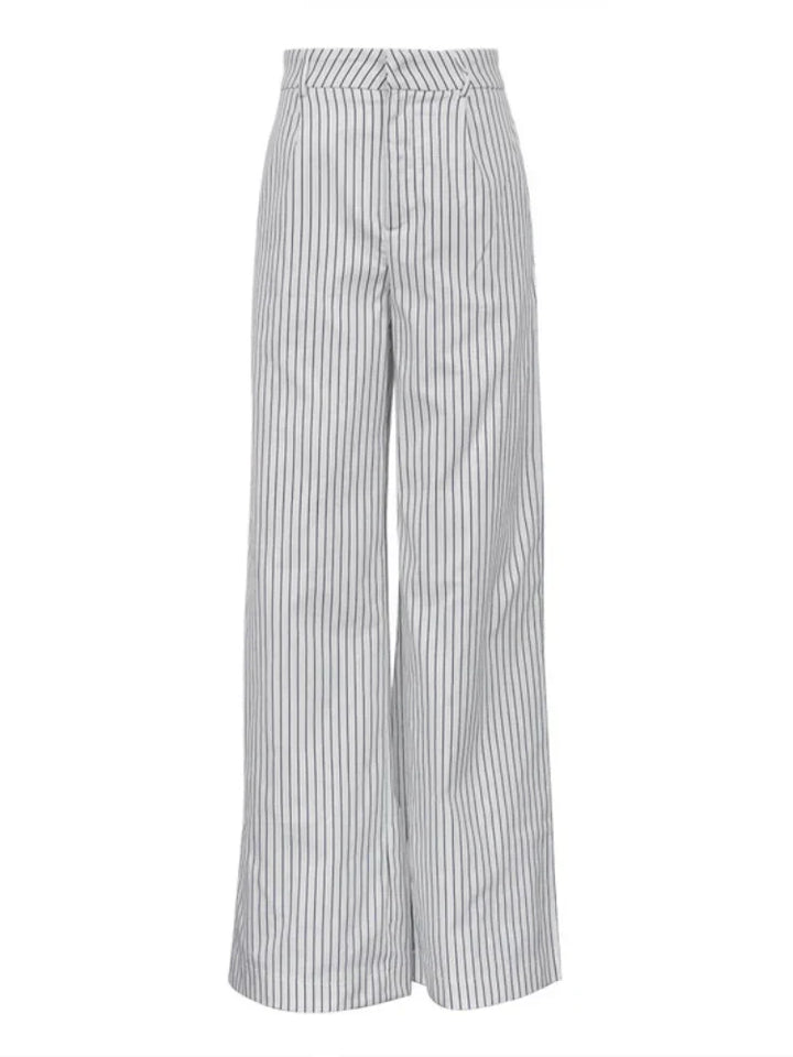 Stylish black-and-white striped pants by Lotte