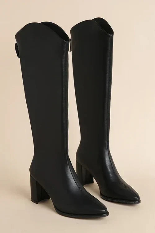 Bianca - Stilvolle spitze kniehohe Stiefel