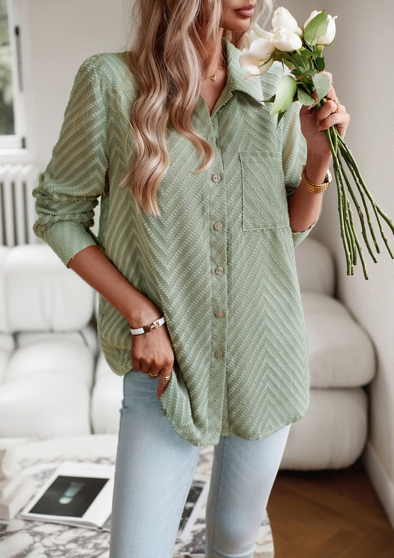 Melanie - Blouse élégante et confortable à motifs pour femmes