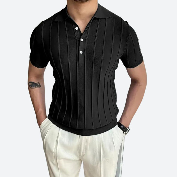 Polo stylé avec haute élasticité et col en V élégant - Shag