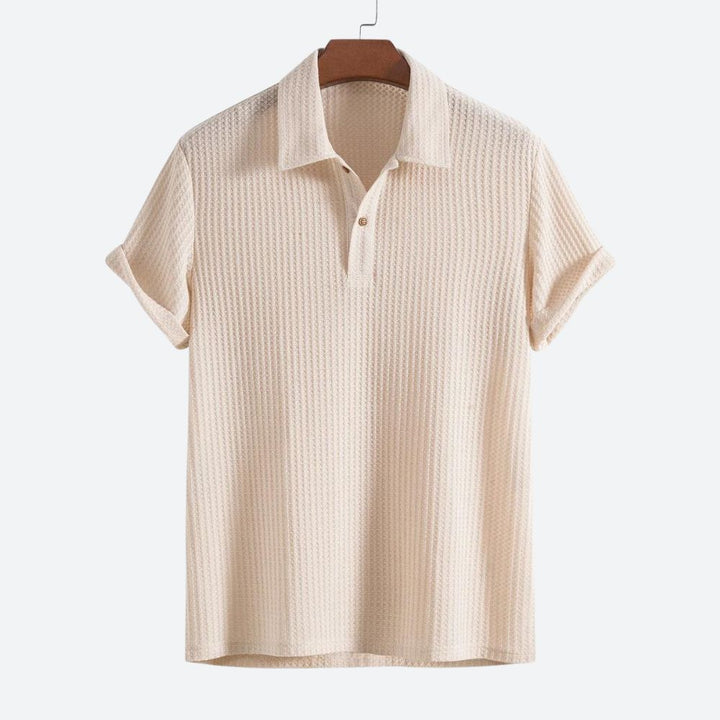 Polo stylé en maille gaufrée - Shaun