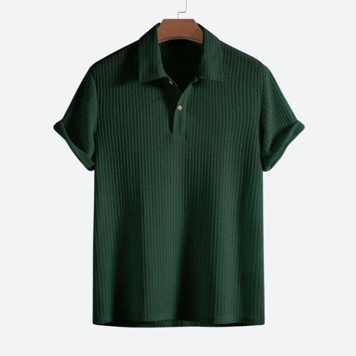 Polo stylé en maille gaufrée - Shaun