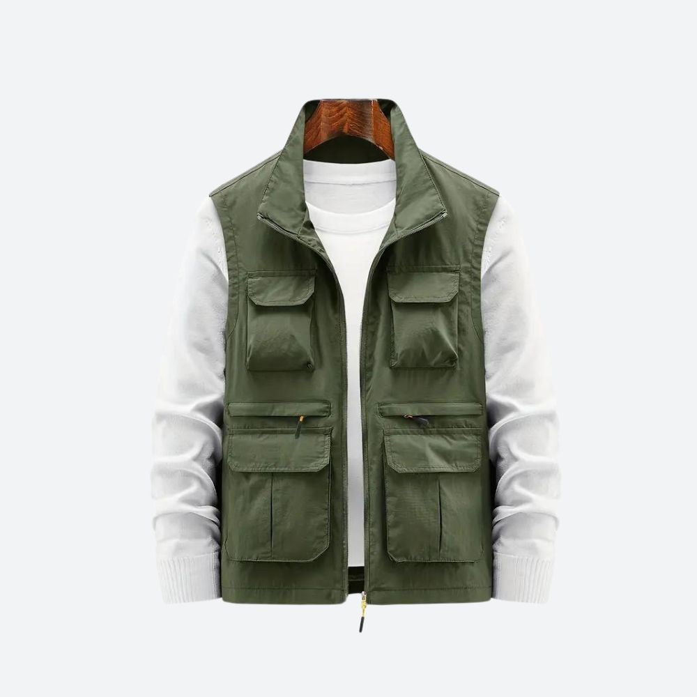 Gilet pour hommes stylé avec poches zippées pratiques - Sid