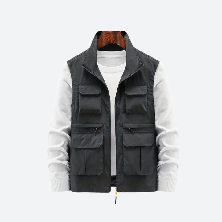 Gilet pour hommes stylé avec poches zippées pratiques - Sid