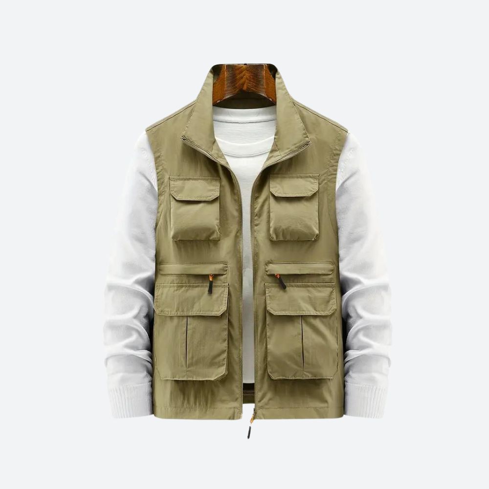 Gilet pour hommes stylé avec poches zippées pratiques - Sid