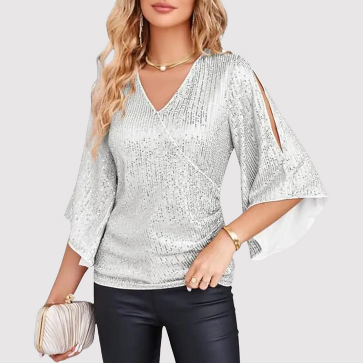 Susan - Top élégant et confortable pour femmes avec paillettes scintillantes