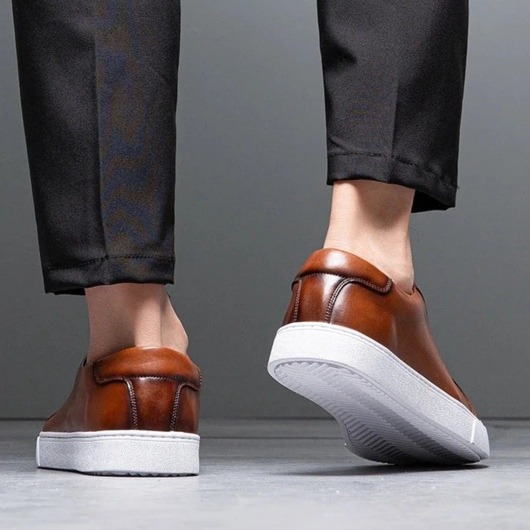 David™ - Baskets en cuir pour homme