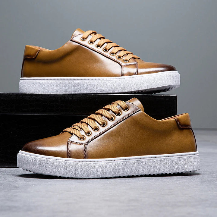 David™ - Baskets en cuir pour homme