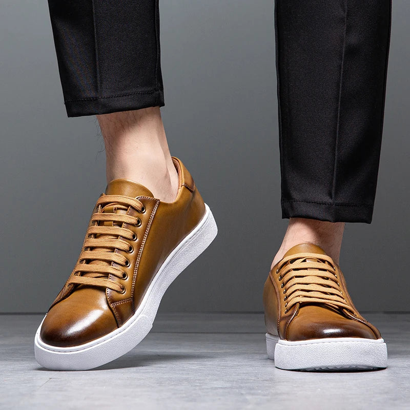 David™ - Baskets en cuir pour homme