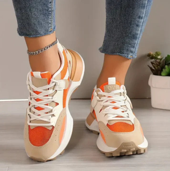 Chic Calliope - Trendy colorblock sneakers for women