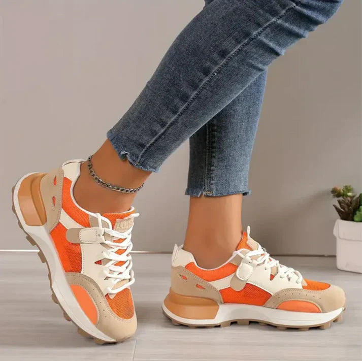 Chic Calliope - Trendy colorblock sneakers for women