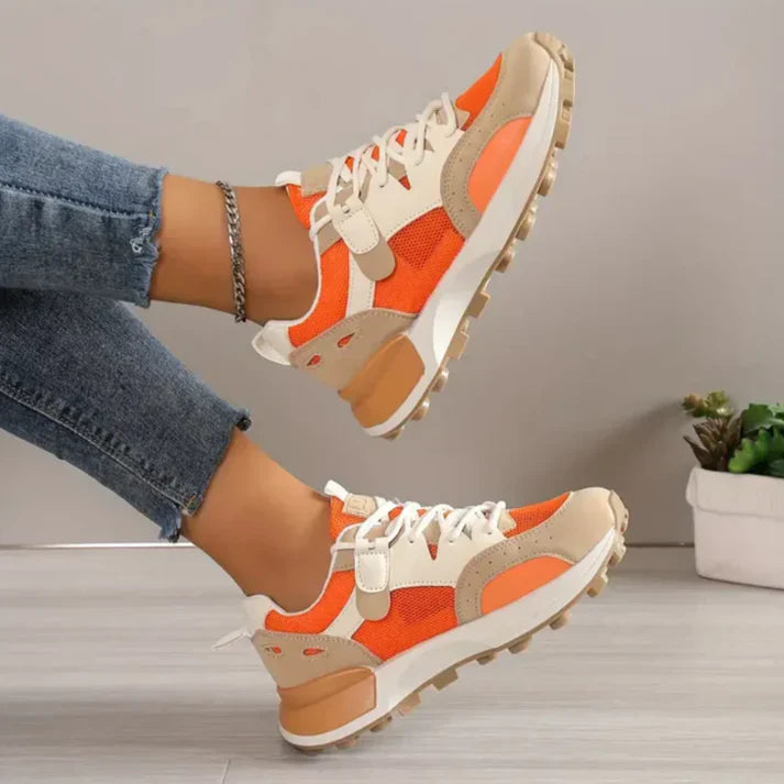 Chic Calliope - Trendy colorblock sneakers for women