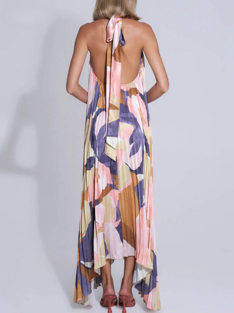 Ella™ - Robe longue à col licou