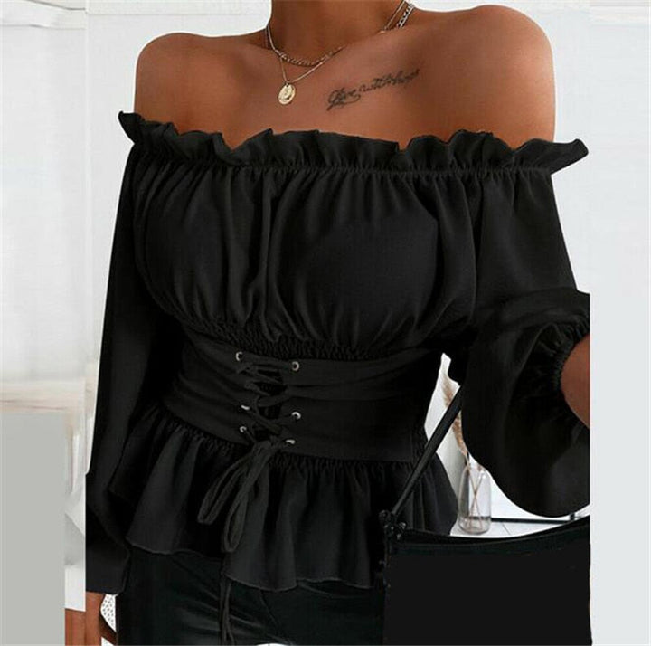 Miriam - Blouse élégante et confortable à épaules dénudées pour femmes