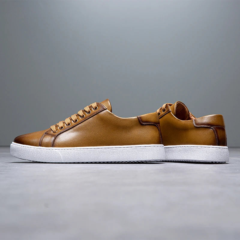David™ - Baskets en cuir pour homme