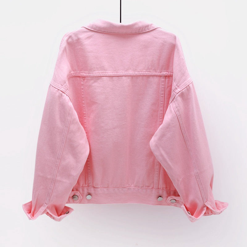 Aurelia - Veste en denim rose élégante et confortable pour femmes
