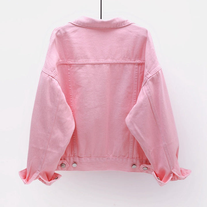 Aurelia - Veste en denim rose élégante et confortable pour femmes