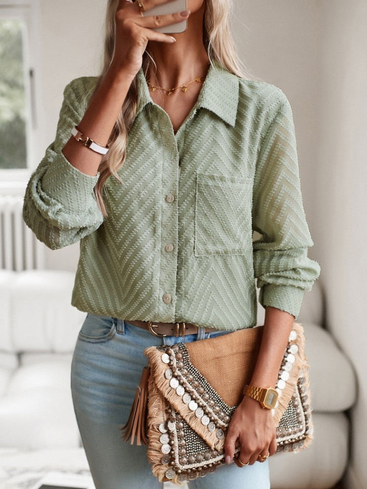 Melanie - Blouse élégante et confortable à motifs pour femmes