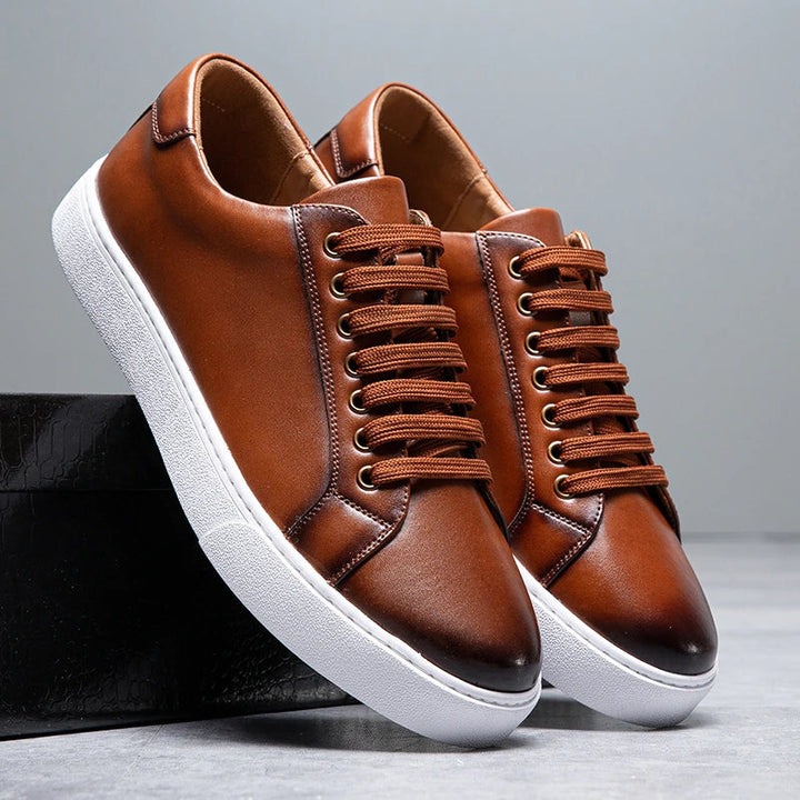 David™ - Baskets en cuir pour homme