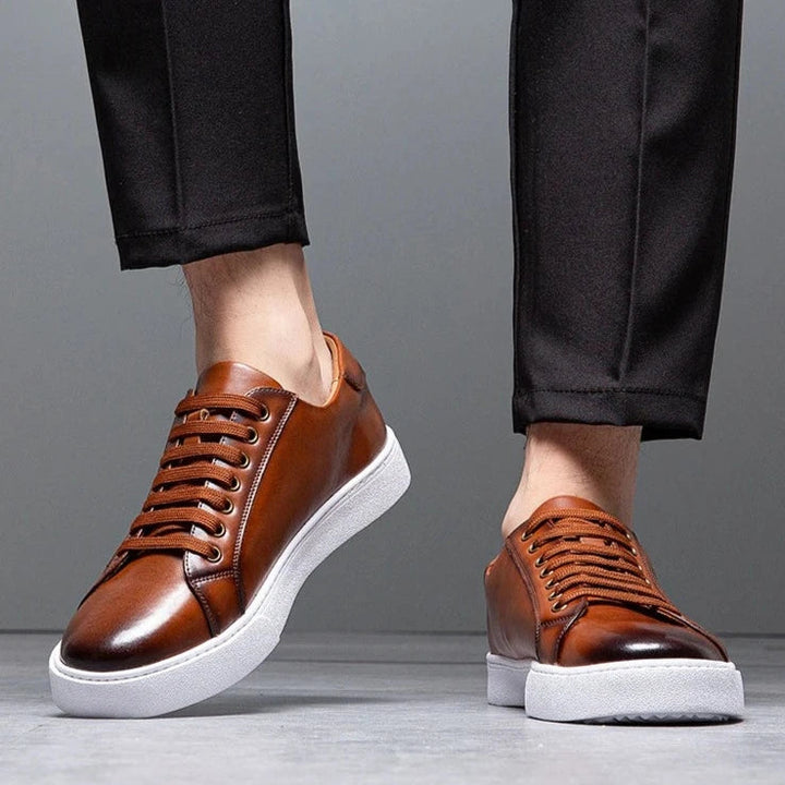 David™ - Baskets en cuir pour homme
