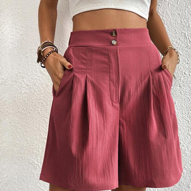 Sophie - Elegante Shorts mit Doppelknöpfen für Damen