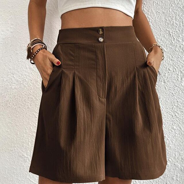 Sophie - Elegante Shorts mit Doppelknöpfen für Damen