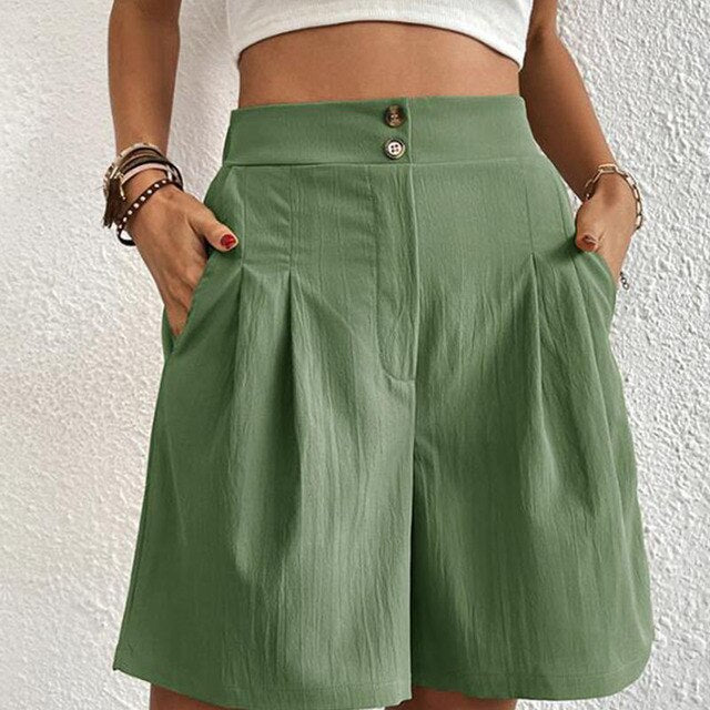 Sophie - Elegante Shorts mit Doppelknöpfen für Damen