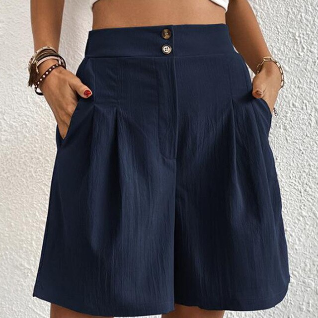 Sophie - Elegante Shorts mit Doppelknöpfen für Damen