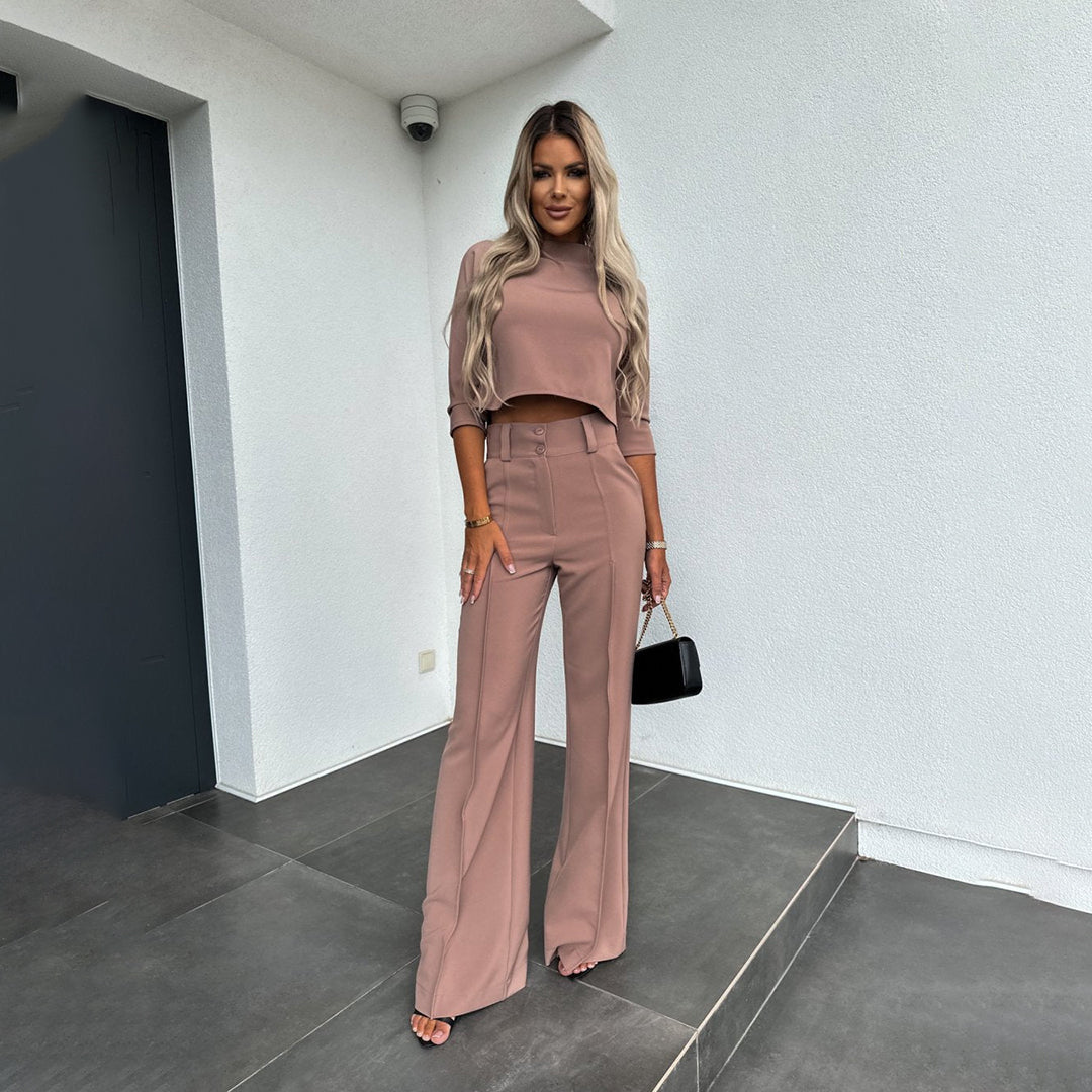 FIONA - Ensemble élégant en tweed au design raffiné