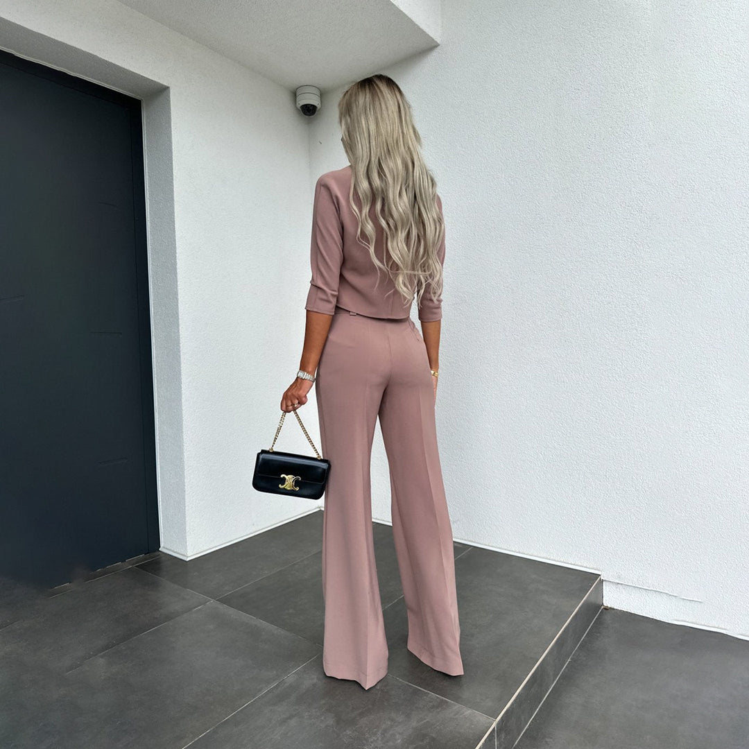 FIONA - Ensemble élégant en tweed au design raffiné