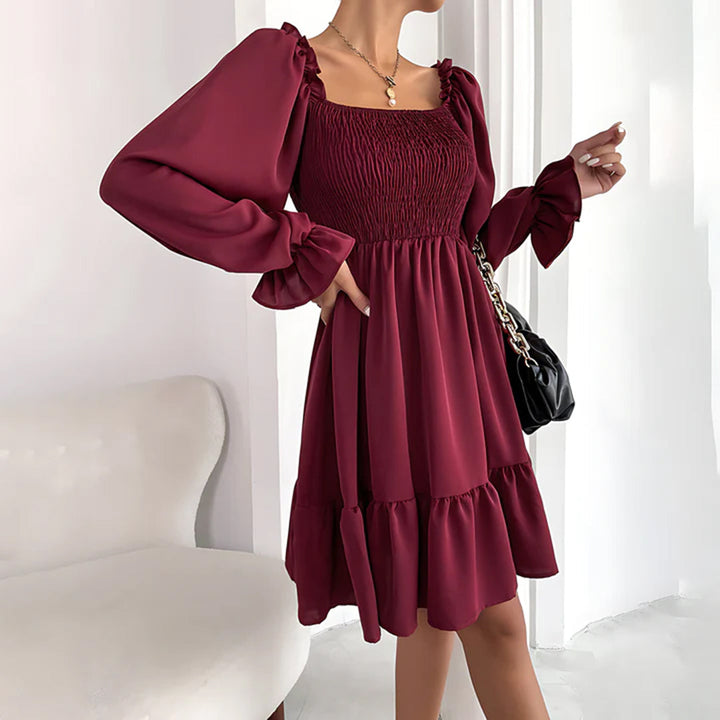 ARIA - Robe élégante avec volants raffinés