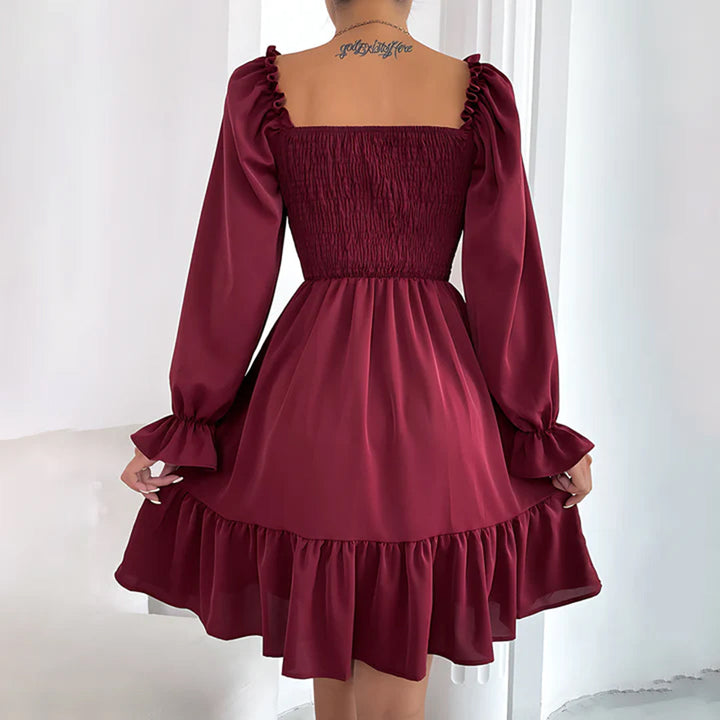ARIA - Robe élégante avec volants raffinés
