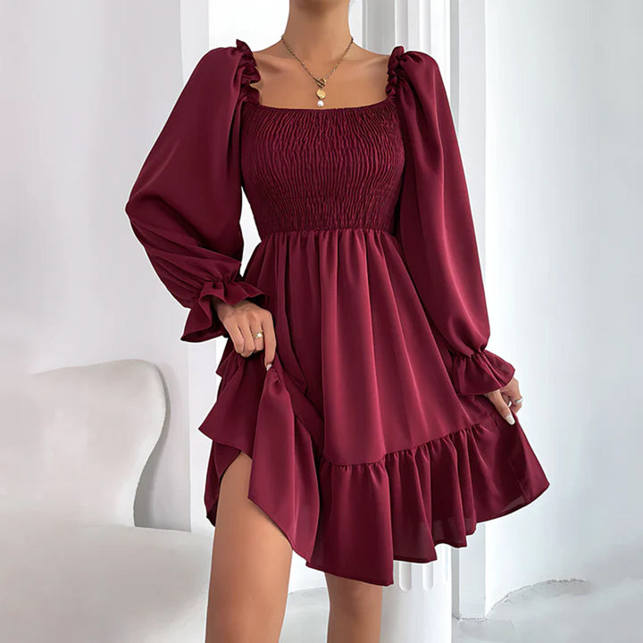 ARIA - Robe élégante avec volants raffinés
