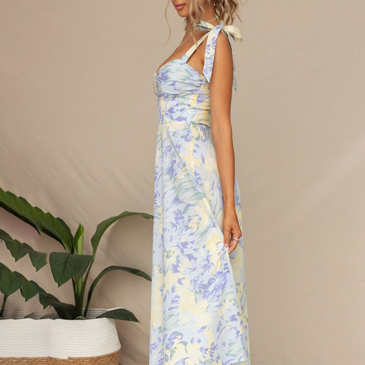 BRIA - Robe midi fleurie élégante pour toutes les occasions