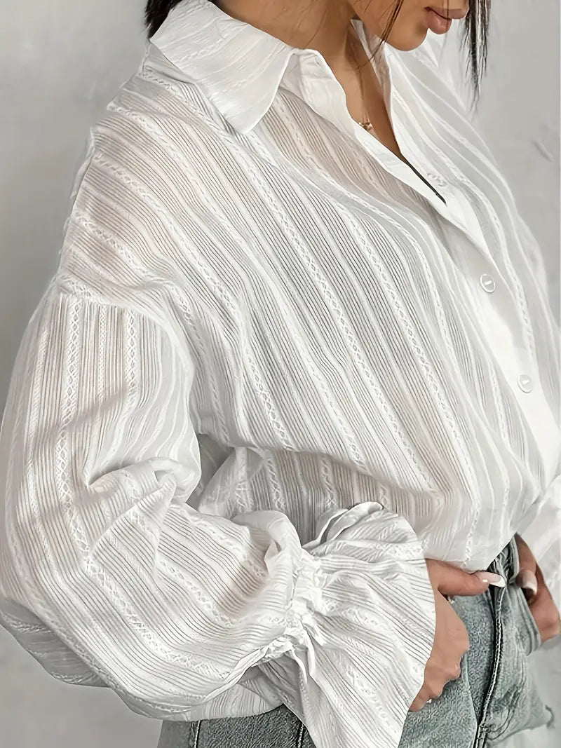 Delilah - Blouse élégante à manches longues pour femmes au style automnal