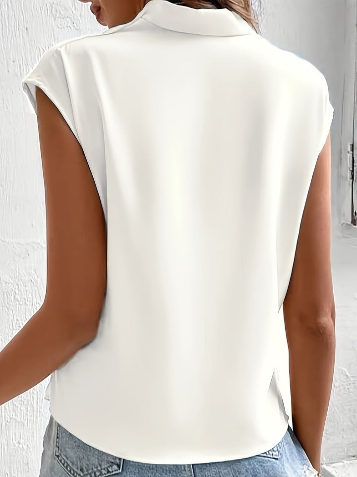 Nadine - Elegant Wrap Blouse for the Fashion-Conscious Woman