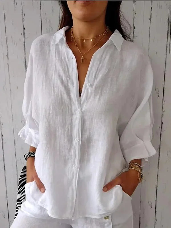 Lena - Chemise d'été élégante et confortable, féminine pour un look rafraîchissant