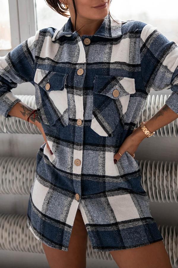 Marga - Blouse à carreaux élégante et confortable pour femmes