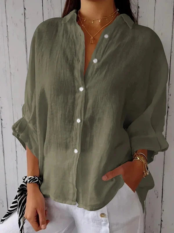 Lena - Chemise d'été élégante et confortable, féminine pour un look rafraîchissant