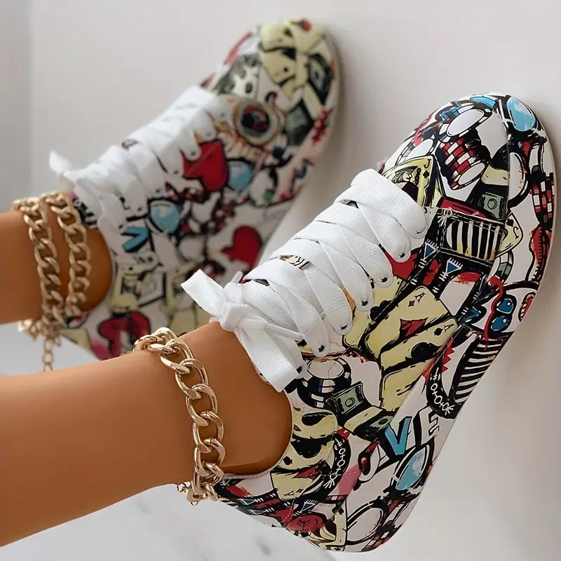 Lia™ - Baskets avec imprimé graffiti