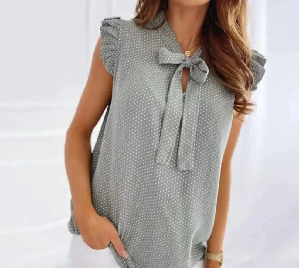 Rhea - Blouse élégante avec nœud pour femmes