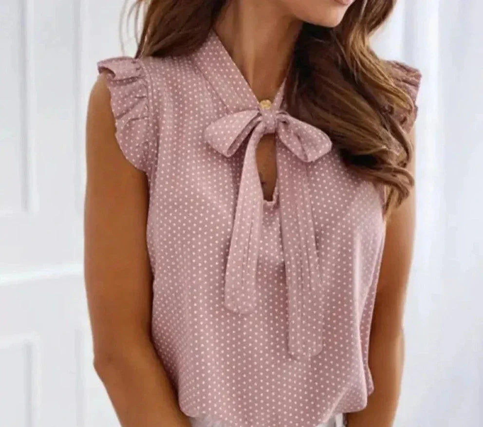 Rhea - Blouse élégante avec nœud pour femmes