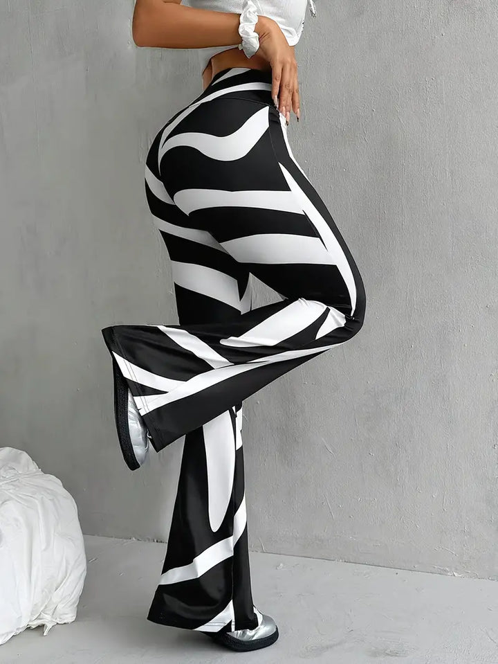 Trudy - Pantalon à la mode taille haute pour femmes