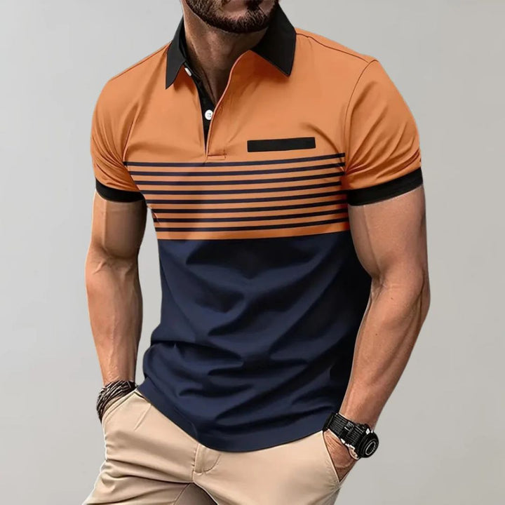 Polo rayé estival décontracté - élégant et confortable par Harke